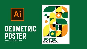 Create Geometric  Poster Design In Adobe Illustrator | Poster Design Tutorial