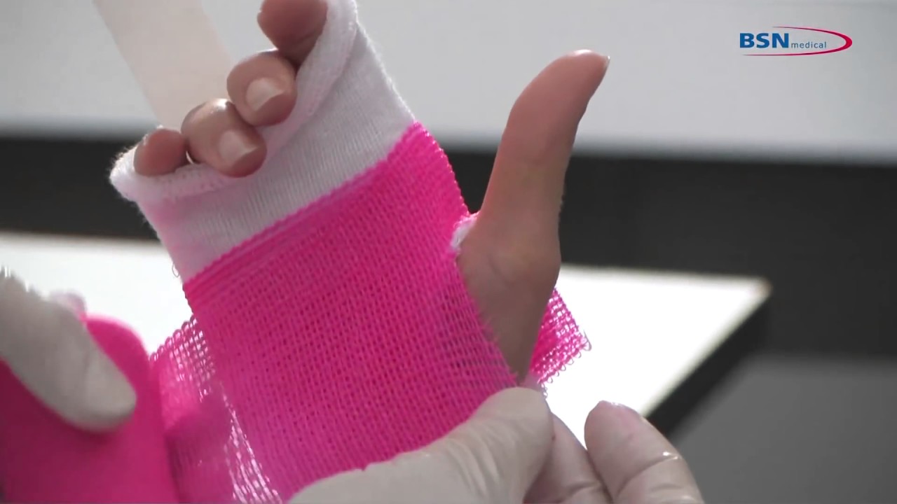 Synthetic casting Thumb spica application EN - YouTube