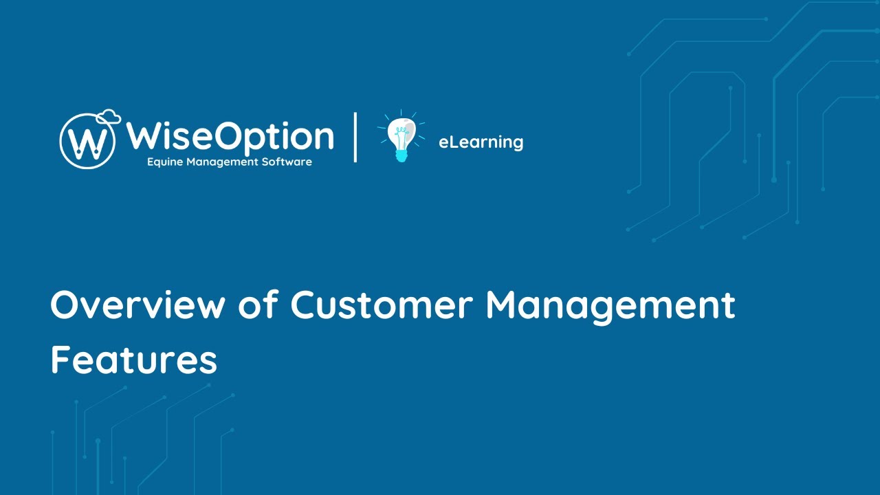 Elearning Customer Management Example WO6 eLearning Customer Management form Overview - YouTube