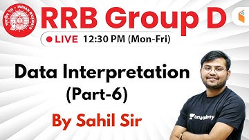 12:30 PM - RRB Group D 2019 | Maths by Sahil Sir | Data Interpretation (Part-6)
