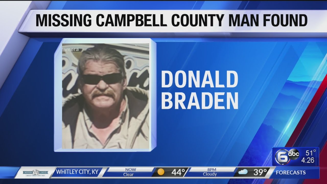 Missing Campbell County man found - YouTube
