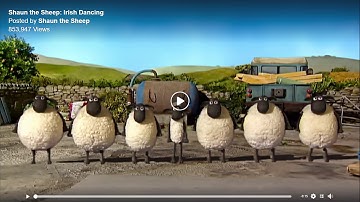 Shaun the Sheep Irish Dancing happy saint patty day