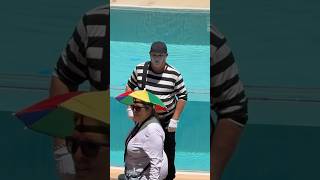 Never seen something like that 🤭 Tom the mime Seaworld #seaworldmime #funny #fun #viral #comedy