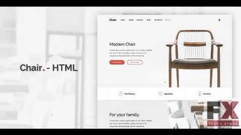 Preview Chair - HTML E-Commerce Website Template TFx