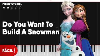 FROZEN | Disney - Você Quer Brincar Na Neve? | FÁCIL 🎹 Piano Tutorial