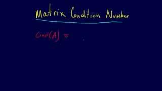 3.3.8-Linear Algebra: Matrix Condition Number Profile