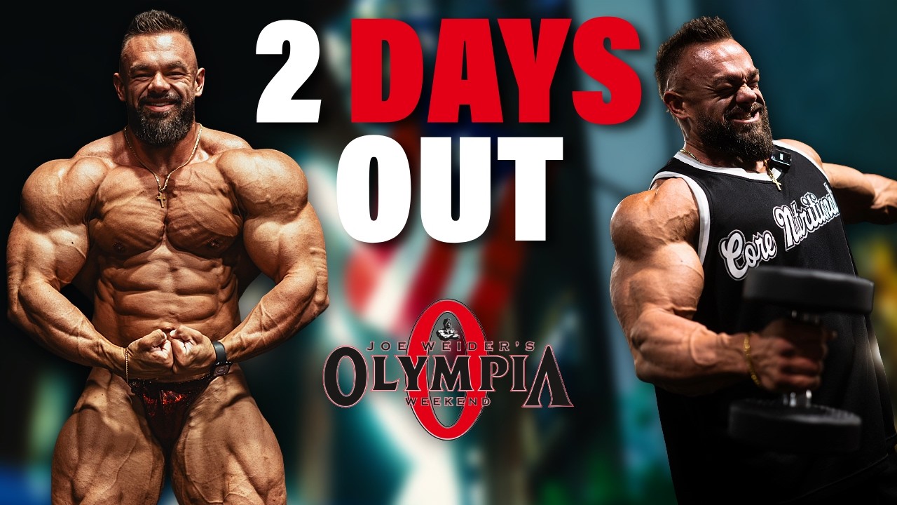 48 Hours Out from Mr. Olympia | PHYSIQUE UPDATE & Workout at Newtech Gym