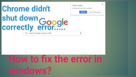 How to fix chrome didn