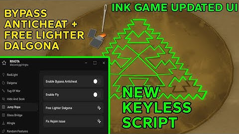 INK GAMES NEW SCRIPT UI - BYPASS NEW ANTICHEAT , FREE LIGHTER DALGONA (OP)