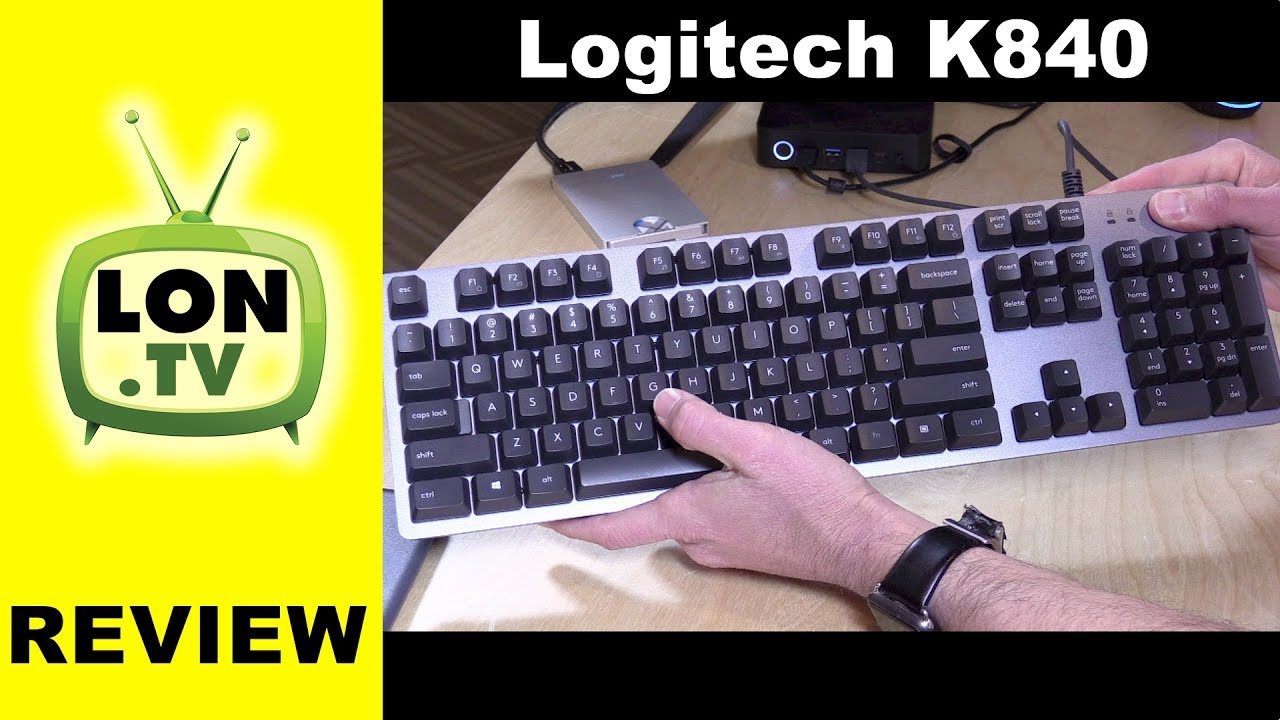 femte Kronisk I fare Logitech K840 Mechanical Keyboard Review - Non Gaming Romer-G Mechanical  Keyboard - YouTube