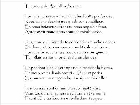 Banville (Théodore de) : SONNET - Lorsque ma sœur et moi, dans les forêts profondes, @PoemeMinute