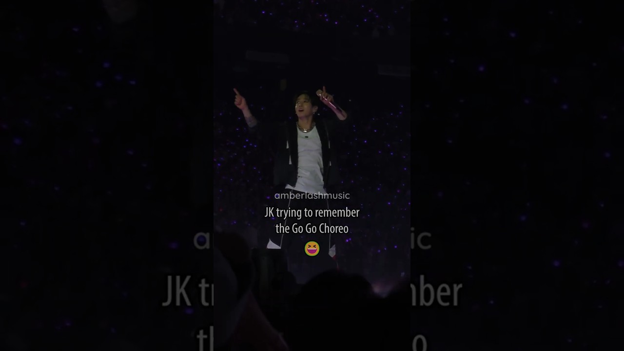 JK trying to remember Go Go Choreo😆 #bts #btsworldtour #arirang #arirangworldtour #btsarmy #fancam