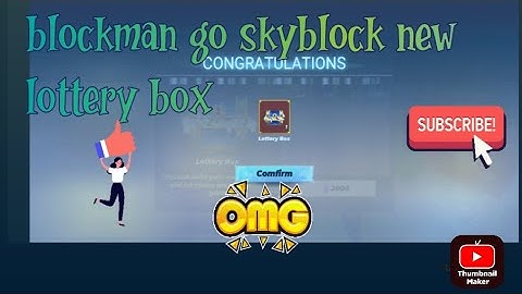blockman go skyblock| new lottery box
