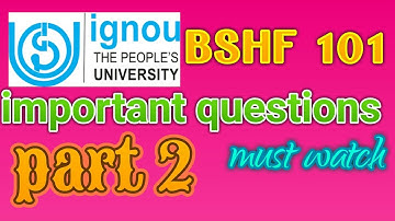 20 most important questions of BSHF 101