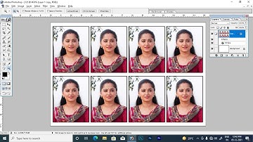 Passport Size Photo editing Photoshop 7.0 Tamil