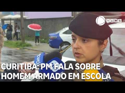 Military Police speak about armed man at Curitiba school