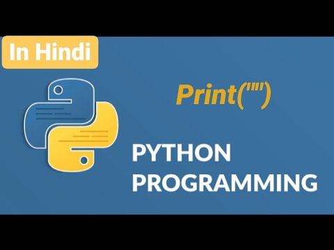 Using Print function in Python (Hindi) || Learn Python - YouTube