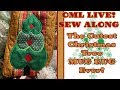 OML Embroidery LIVE In the Hoop ITH Sew Along:  Cute Christmas Mug Rug