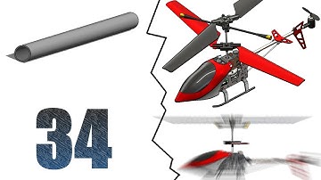 34- SolidWorks |Helicopter|: Tail-shaft