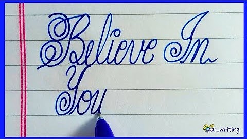 Perfect Cursive Writing | Inspirational Quote in Stylish Handwriting | Handwriting Motivation