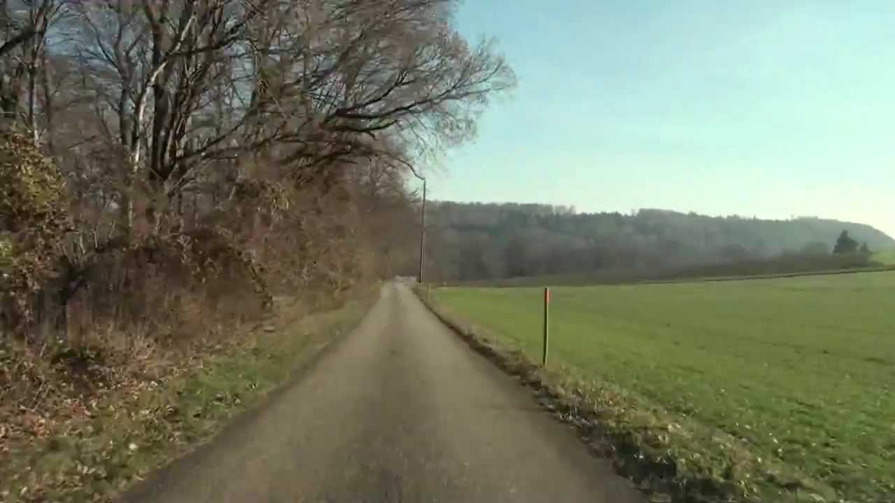 Driving in Zürich and Aargau Countryside/ Switzerland/ 12.2013/ FullHD