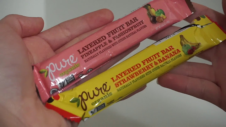 Pure organic layered fruit bars nutrition facts
