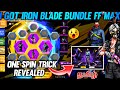 I got iron blade bundle with one spin  100 working trick  free fire iron rave ring event tamil