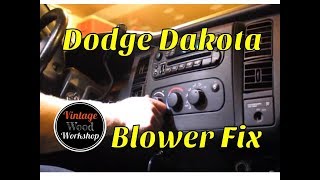 Vanilla Lab: 2001 Dodge Dakota Blower Motor Not Working