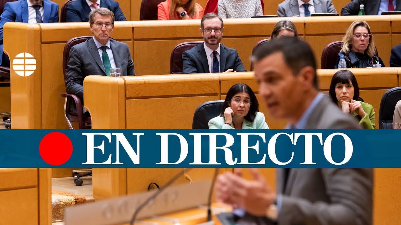 🔴 DIRECTO | Cara a cara de Sánchez y Feijóo en el Senado - YouTube