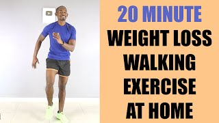 20 Minute Weight Loss Walking Exercise at Home/ Walk to The Beat Workout 🔥 200 Calories 🔥