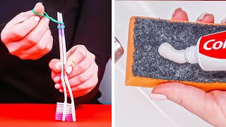 10 Unbelievably Useful Hacks With Toothpaste & Toothbrushes! by Cleverly 1,256 views 11 months ago 3 minutes, 5 seconds