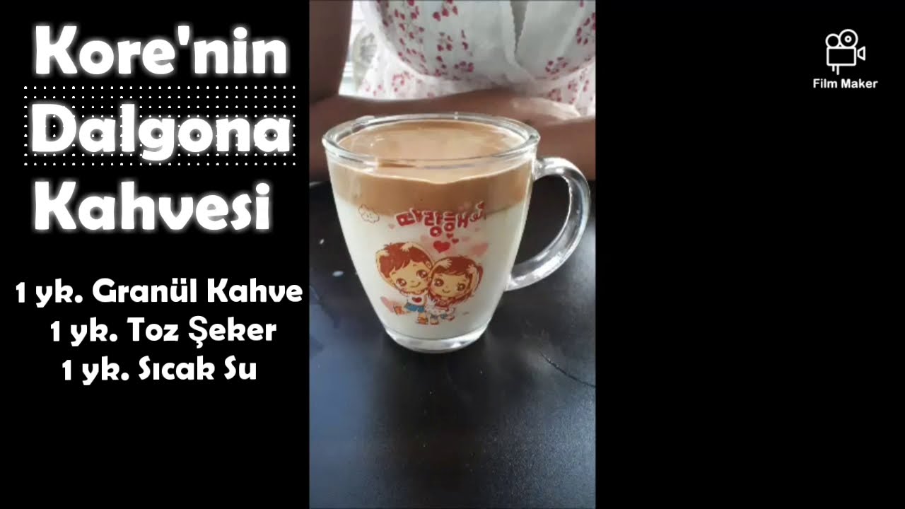 Arkadaşıma Kore Dalgona Kahvesi Yaptırdım ) YouTube