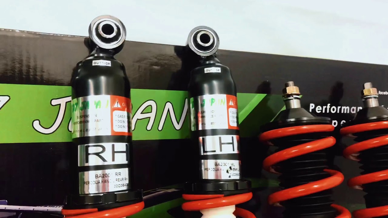 PERODUA KANCIL ADJUSTABLE ABSORBER COILOVER (Brand D7 JAPAN) YouTube
