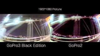 GoPro3 vs GoPro2
This is the test video to compare two generations of GoPro. GoPro3 black edition has more powerful sensor especially to night shot. GoPro3 vs GoPro2