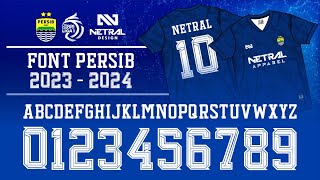 FREE DOWNLOAD FONT PERSIB LIGA 1   2024   TTF   JERSEY FONT   FONT FOOTBALL   FONT LIGA 1