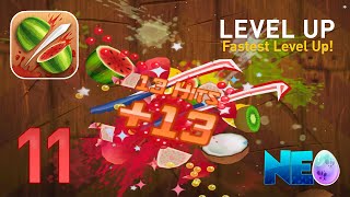 Fruit Ninja: Gameplay Walkthrough Part 11 - Fastest Level Up! (iOS, Android) screenshot 1