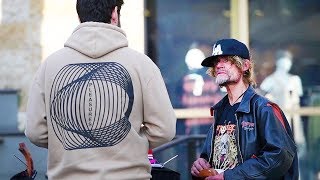 Asking homeless people for money *You won’t believe what happens*