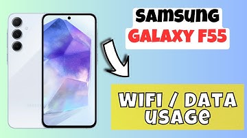 How to Check network usage Samsung Galaxy F55 | Wifi / Data usage