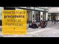 Howto trace precedents in Excel formulas?