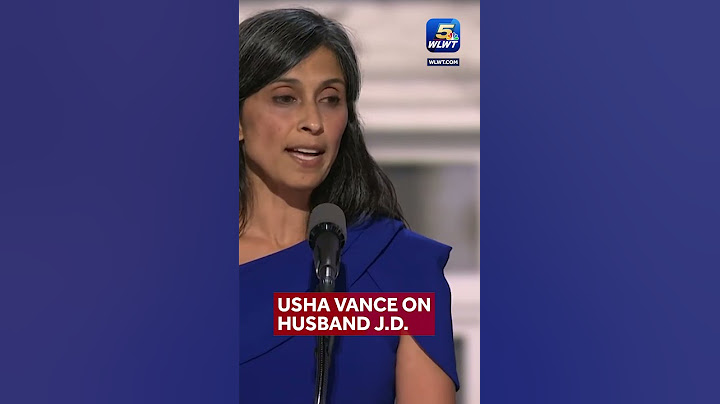 Usha Vance describes Ohio Sen. J.D. Vance's upbringing, values