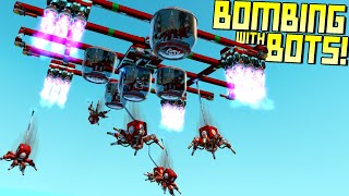 I Built a Bomber... But the Bots ARE THE BOMBS! - Scrap Mechanic Gameplay