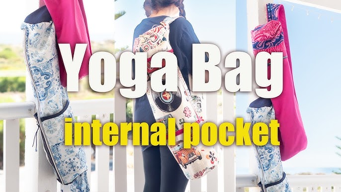 DIY Yoga Mat Bag  Zipper Bag with Crossbody Strap 