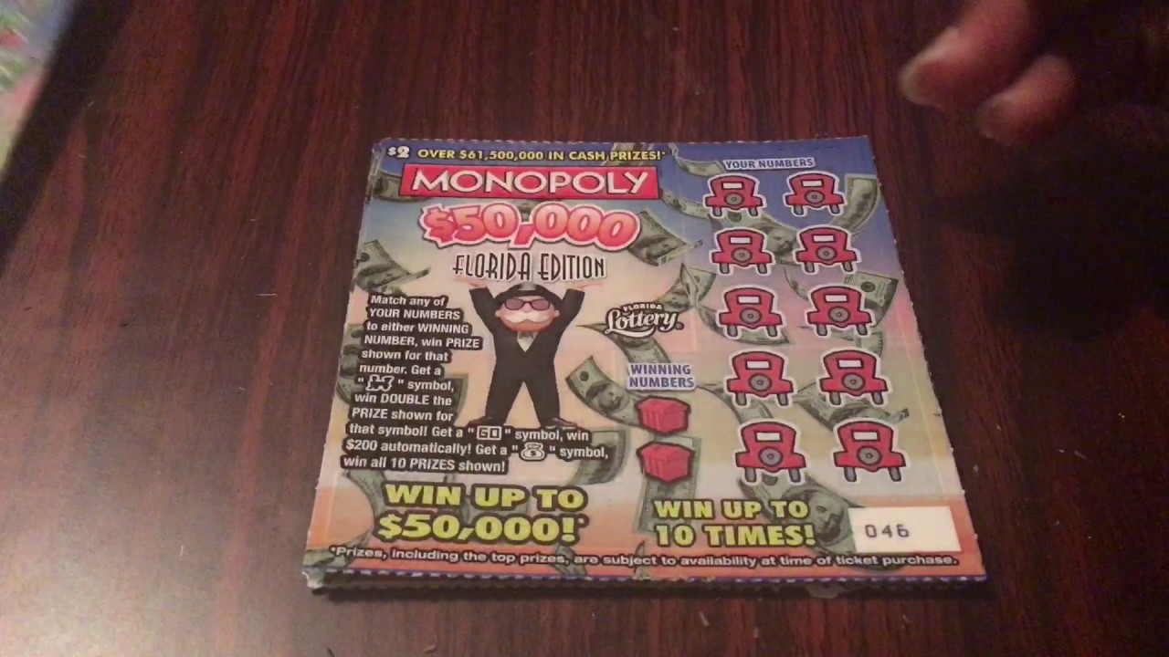 HUGE Off Camera Win! 8x $2 Monopoly Florida Edition Scratch Off Tickets - YouTube