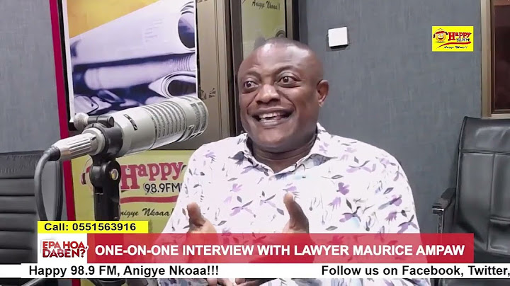 Aplus is very disrespectful and a coward- Lawyer Maurice Ampaw