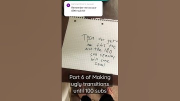 Pt. 6 of making ugly transitions until I reach 100 subs #thankyou #trending #trend #shorts