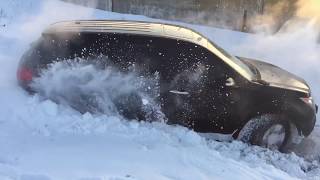 Acura MDX vs Rexton  снежная битва