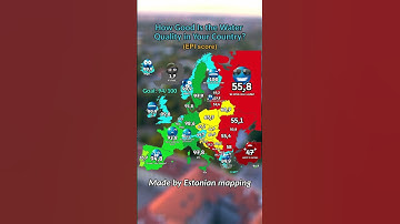 How Good Is the Water Quality in Your Country? 💧🌍 #shorts #map #europe