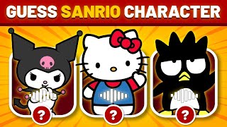 Guess the character's voice line and Emoji Quiz - Sanrio | hello kitty, my melody, kuromi