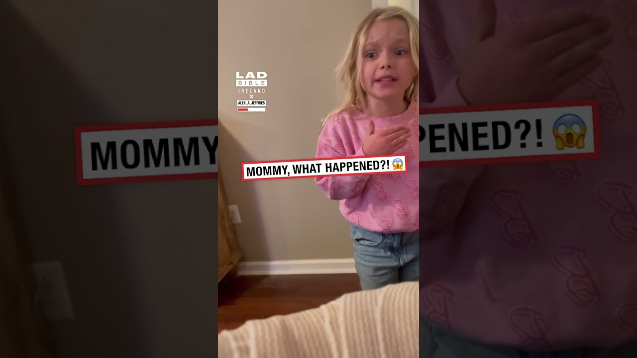 Daughters see mom injured for the first time