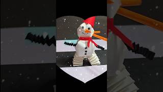 Origami Santa! Easy DIY #origami #shorts #craft